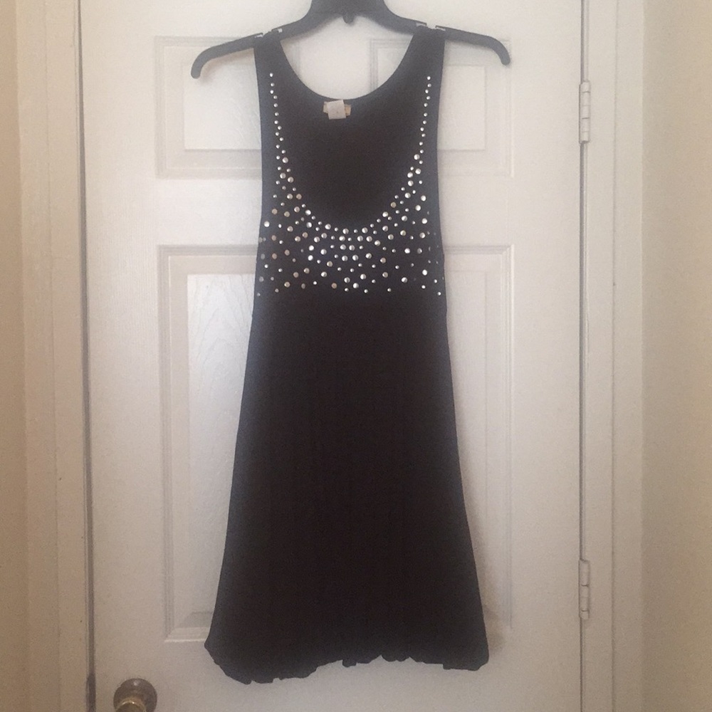 SMOKE FREE HOUSE - L Black Dress w/Silver